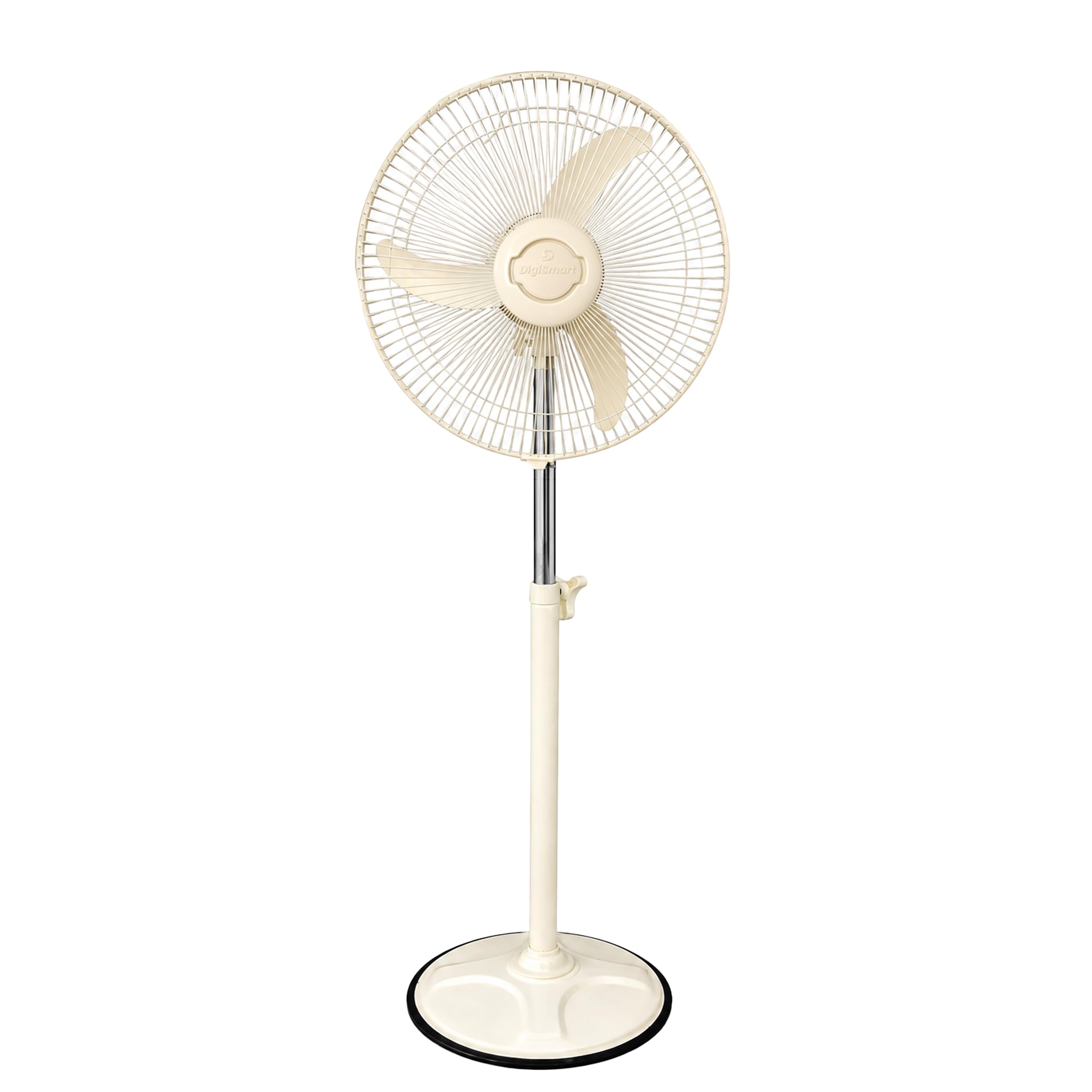 DIGISMART 400mm High Speed Bullet Fan | 2400 RPM Pedestal/Farrata Fan for Home | Adjustable Height | X-Flow Technology | Aerodynamic Blades | Mark-2 Speed Regulator | 1 Year Warranty