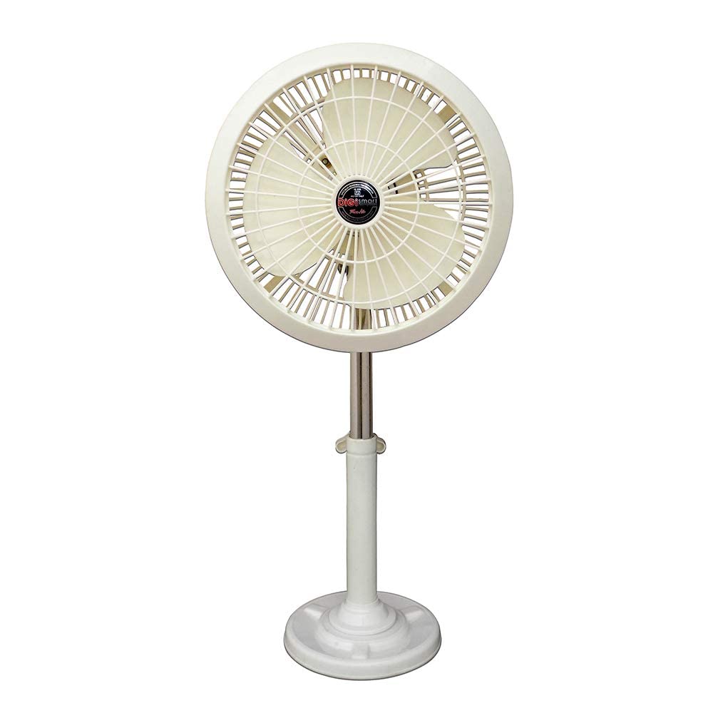 DIGISMART High Speed 300mm (12 Inches) Mini Pedestal Fan With Adjustable Height With X-Flow Technology (Ivory) 1 Year Warranty IVORY (Mini Pedestal-Ivory)