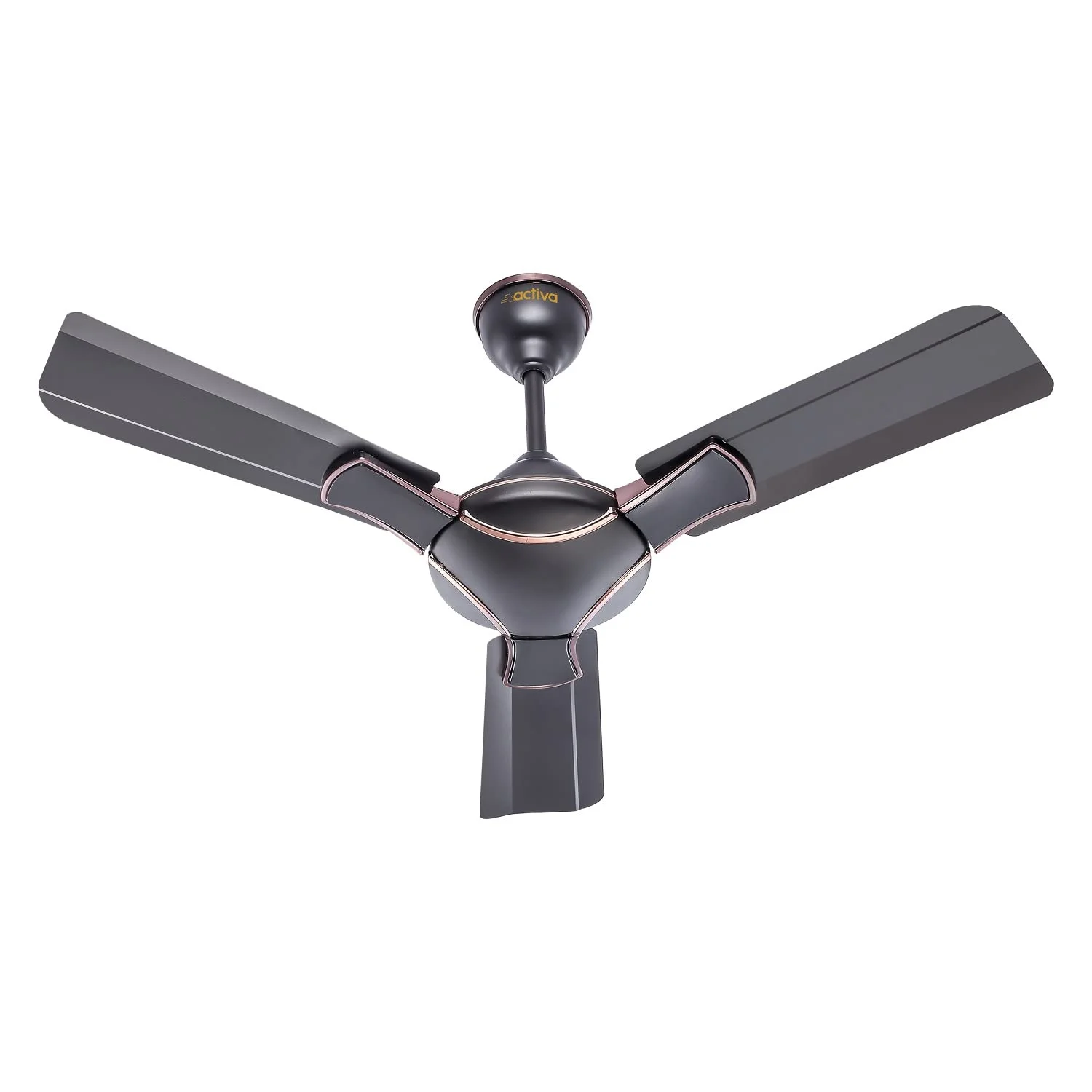 ACTIVA Corolla 900mm Ceiling Fan | 45W | 575 RPM High Speed | Anti Dust | High Air Delivery | Smoke Brown | Pack of 1