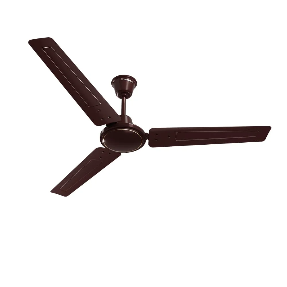 Crompton SUREBREEZE SEA SAPPHIRA 1200 mm Ceiling Fan for Home | BEE Star Rated Energy Efficient Fan | Superior Air Delivery | HighSpeed | 2 Years Warranty | (Lustre Brown), Pack of 1 — VK Furniture & Electronics | VK Furniture Mangalore
