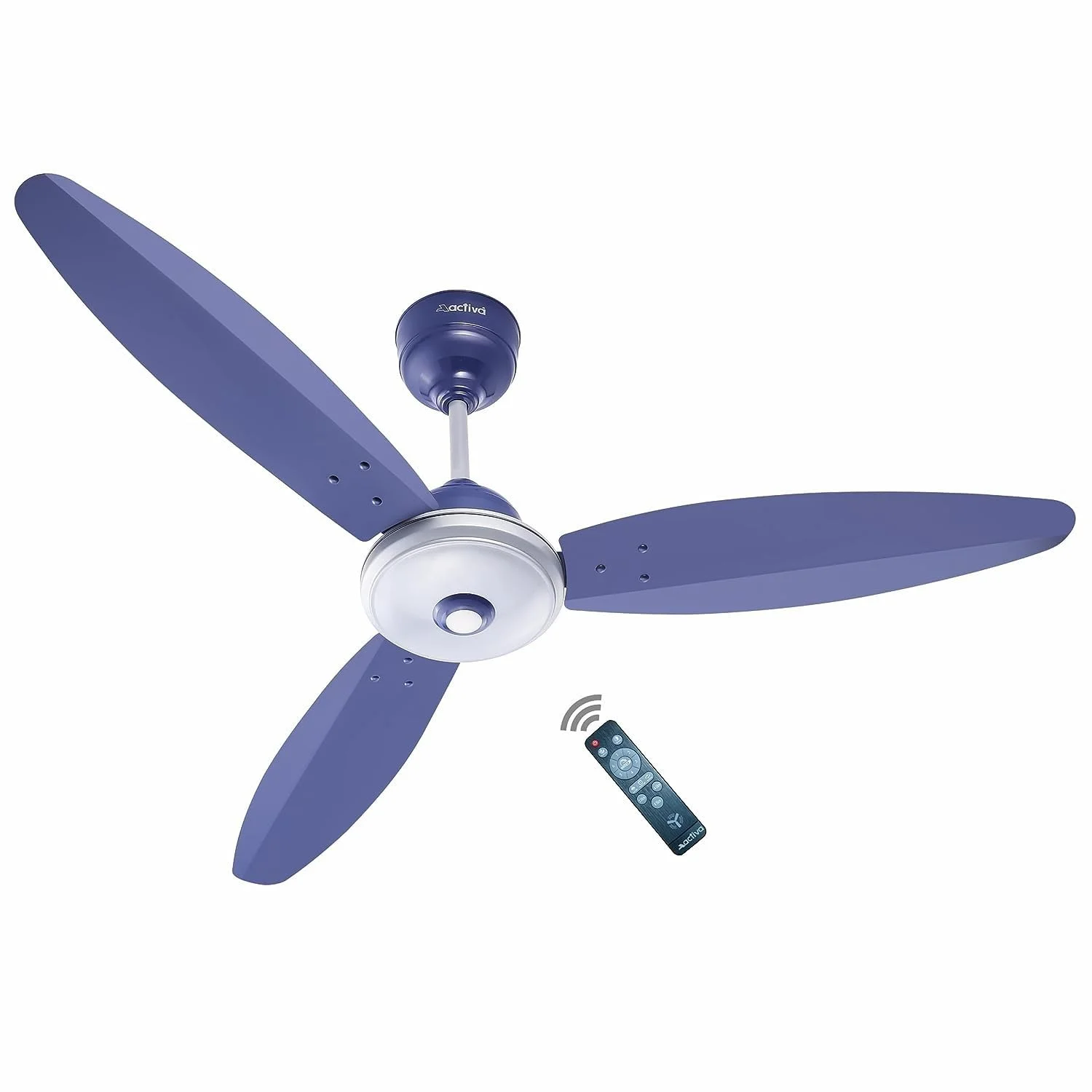ACTIVA Gracia 1200mm Ceiling Fan with LED Light | 5 Star Energy Saving BLDC Motor | Remote Control, Reversible Mode & Timer | 3 Blade High Speed Ceiling Fan | 4 Year Warranty | Sparkle Blue — VK Furniture & Electronics | VK Furniture Mangalore