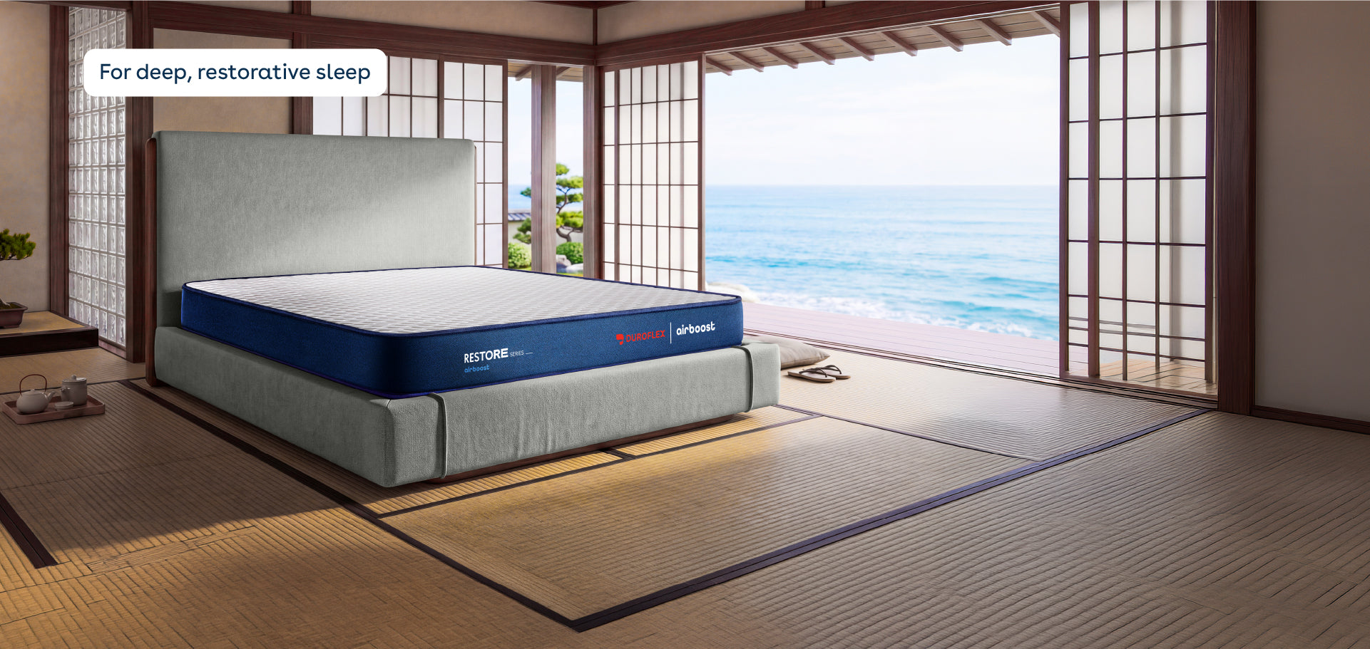Duropedic Airboost Livein Mattress | 1 lakh+ Adaptive Nano fibres | Medium Firm | 10 yr warranty | 100 nights trial