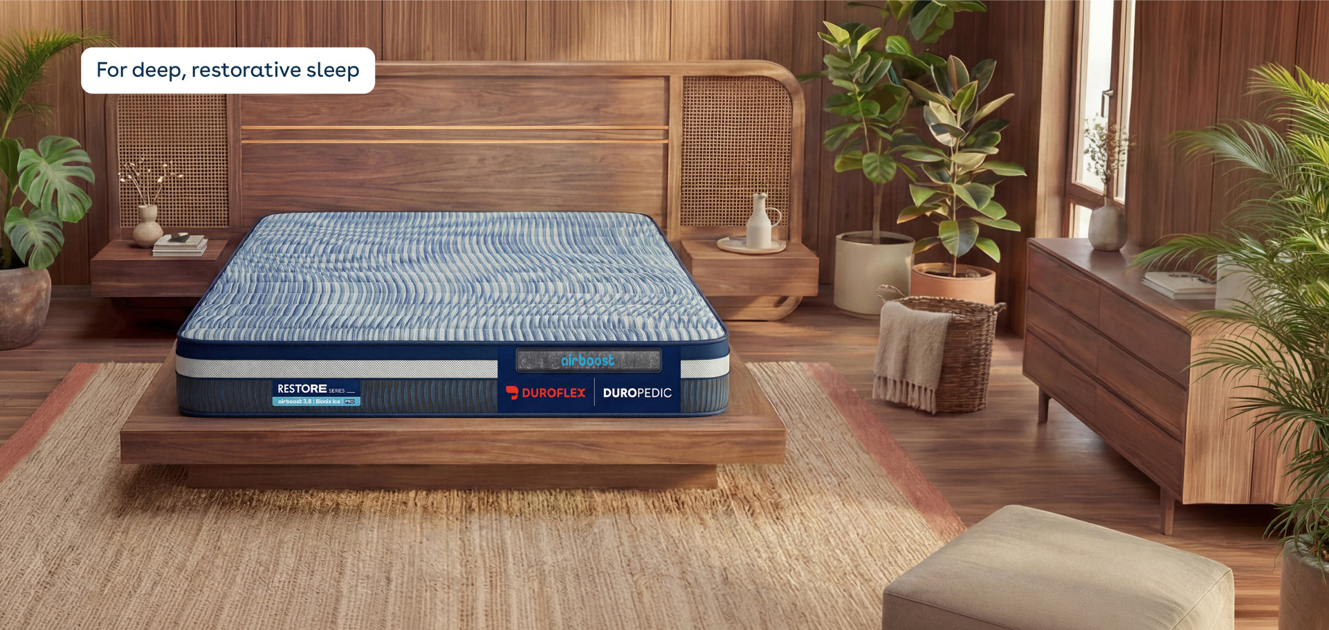 Duropedic Airboost 3.8 Bionix Ice Pro Mattress | 1 lakh+ Airknit fibres and ortho support  | 100 nights trial