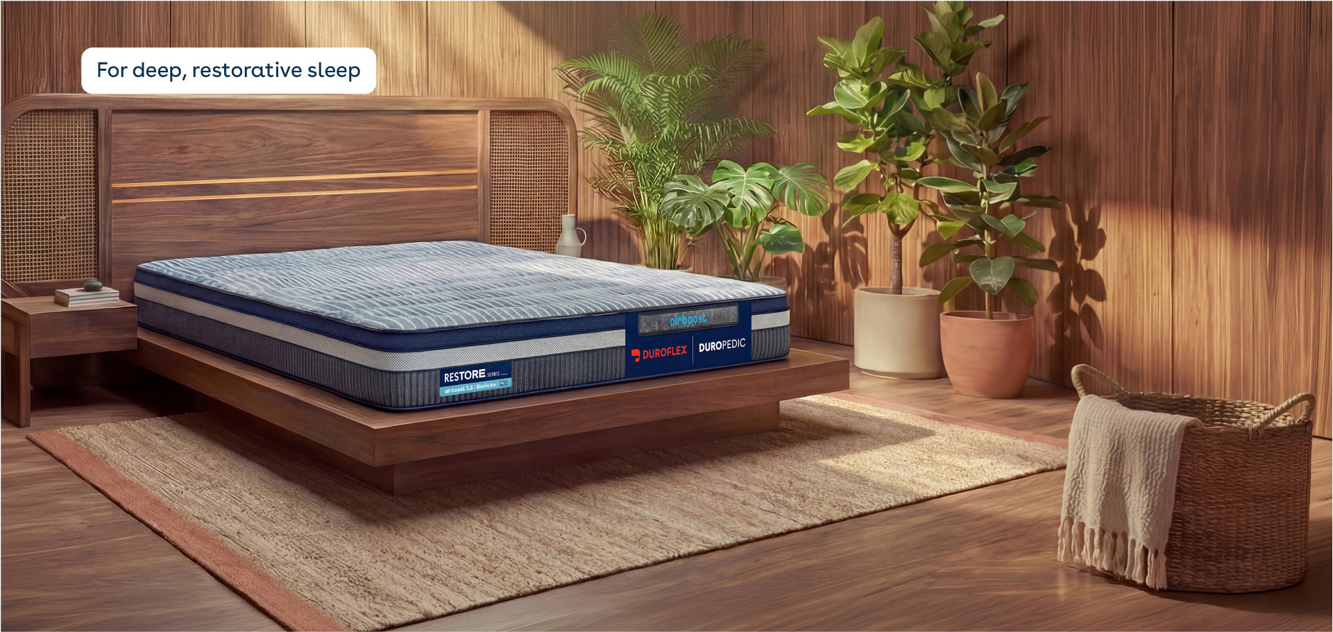 Duropedic Airboost 3.8 Bionix Ice Pro Mattress | 1 lakh+ Airknit fibres and ortho support  | 100 nights trial