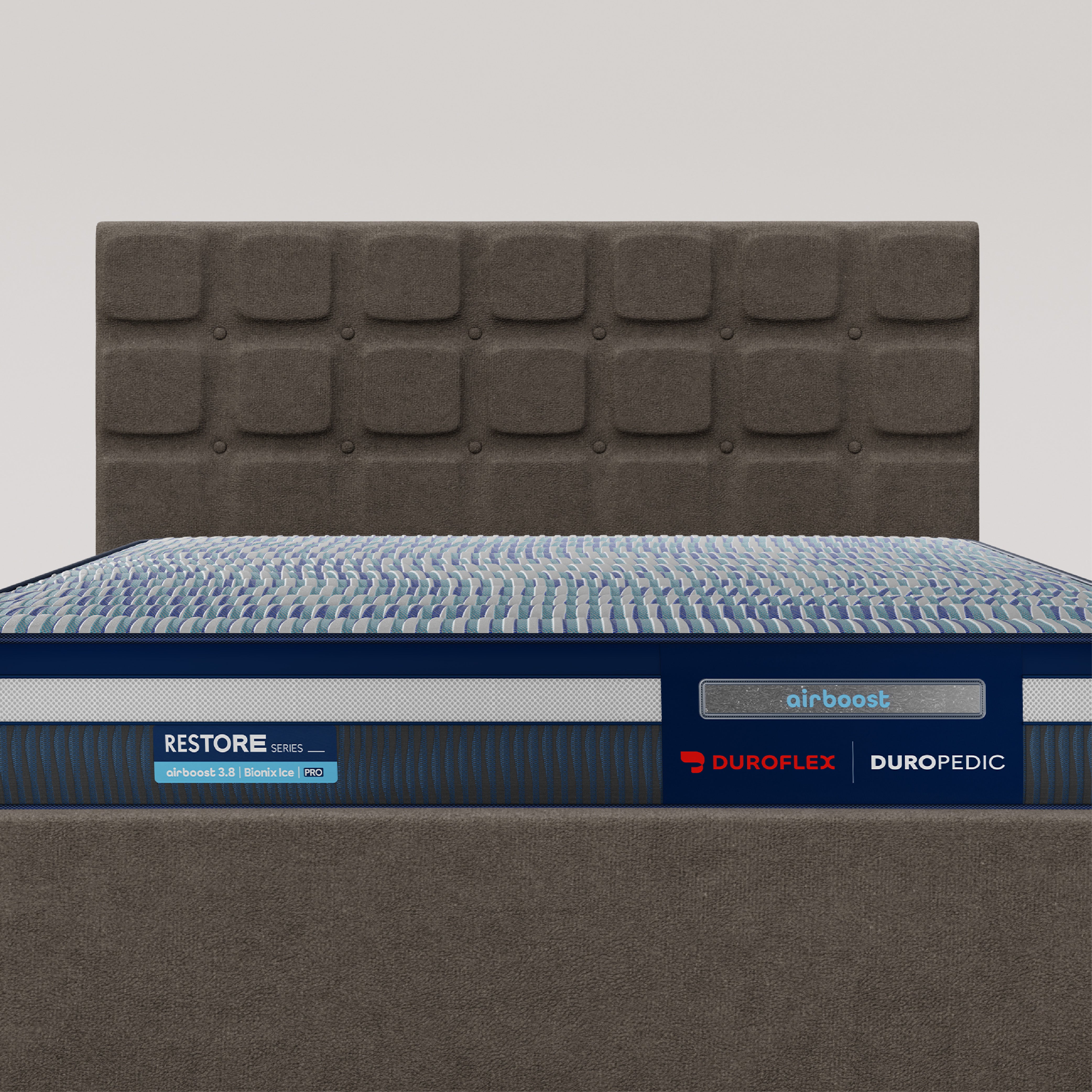 Zuri Hydraulic Upholstered Bed with Storage - Sepia Tint Brown