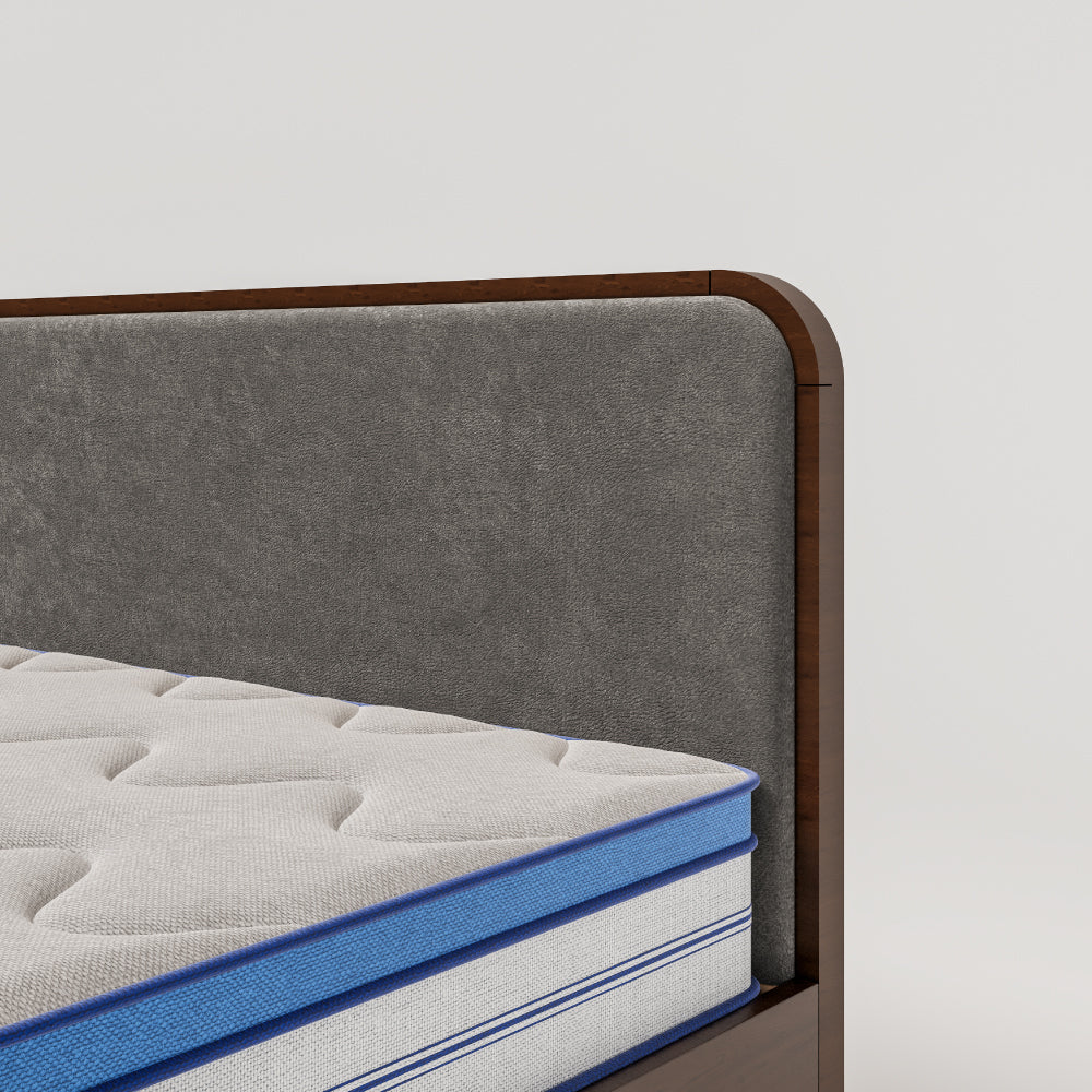 Halo Upholstered Bed - Sleet Grey