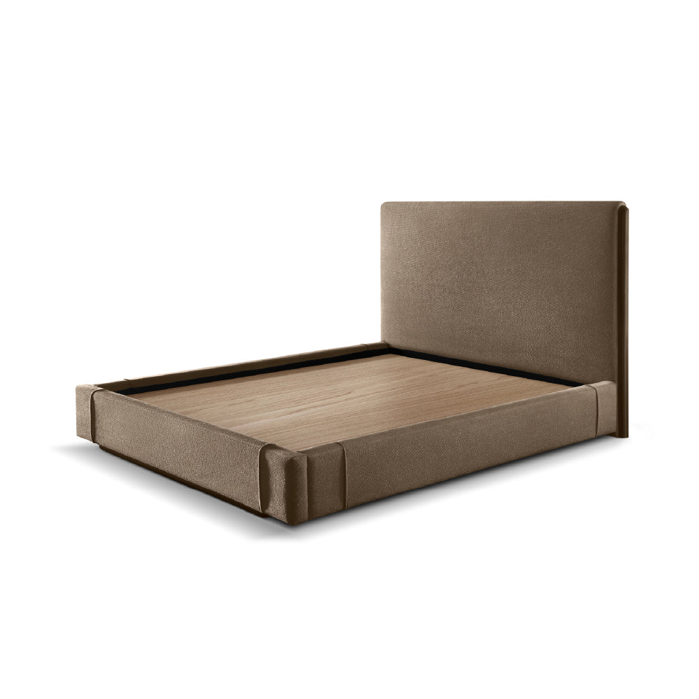 Elise Upholstered Platform Bed - Sepia Tint Brown