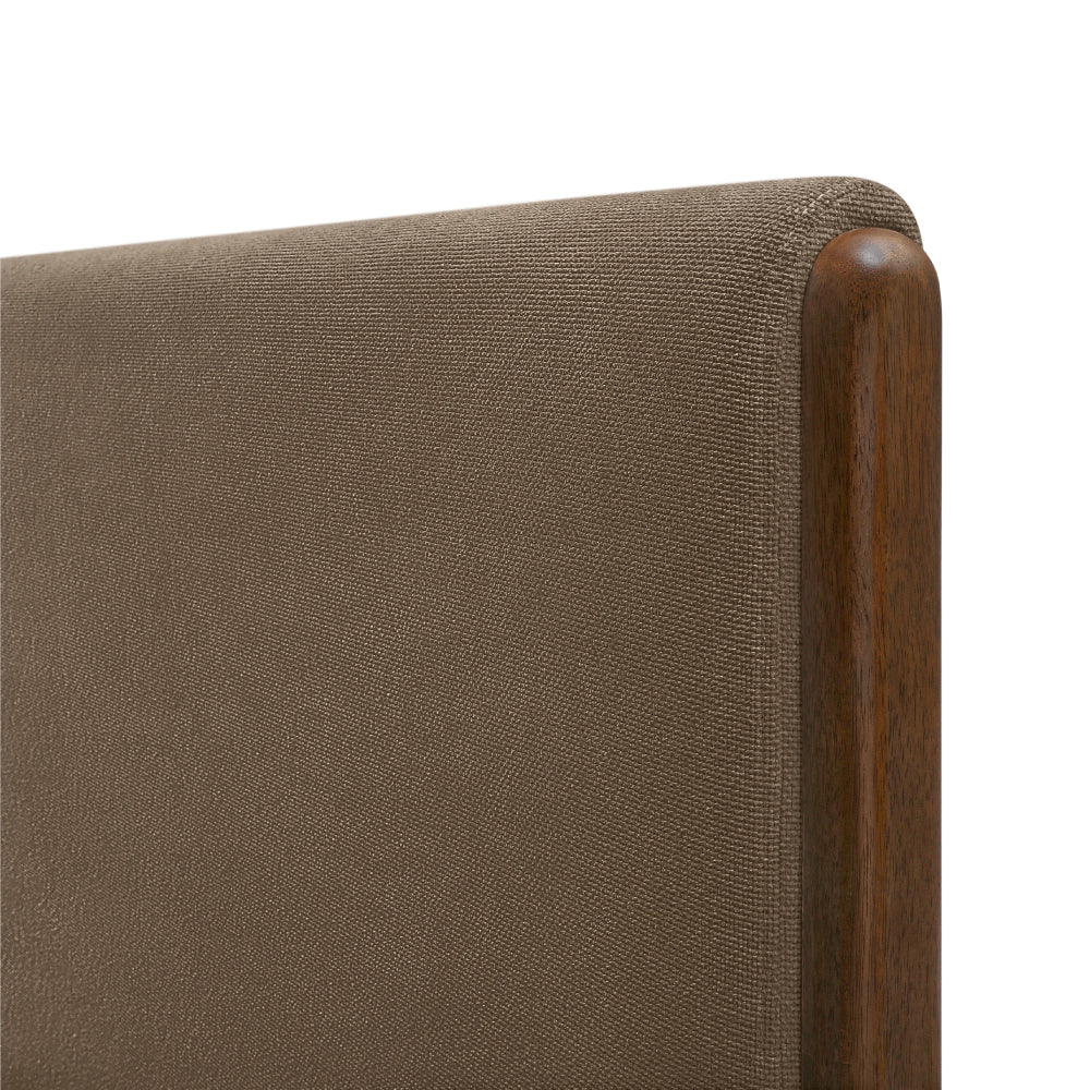 Elise Upholstered Platform Bed - Sepia Tint Brown