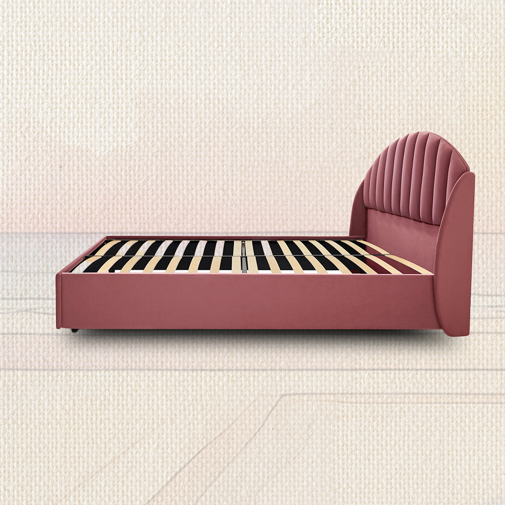 Celeste Rose Dawn Upholstered Bed - Pink