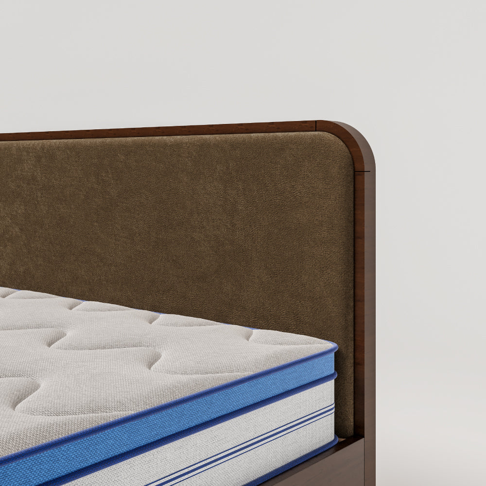 Halo Upholstered Bed - Breen Brown