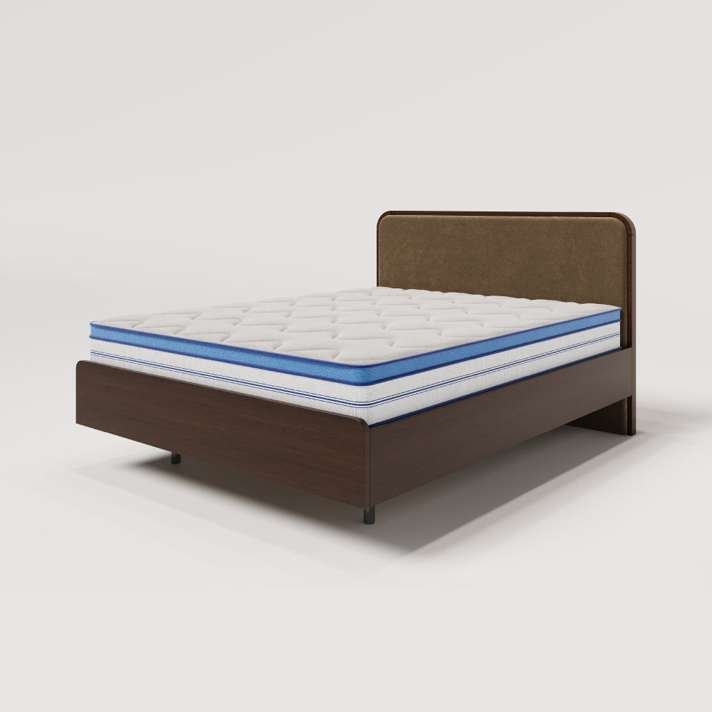 Halo Upholstered Bed - Breen Brown