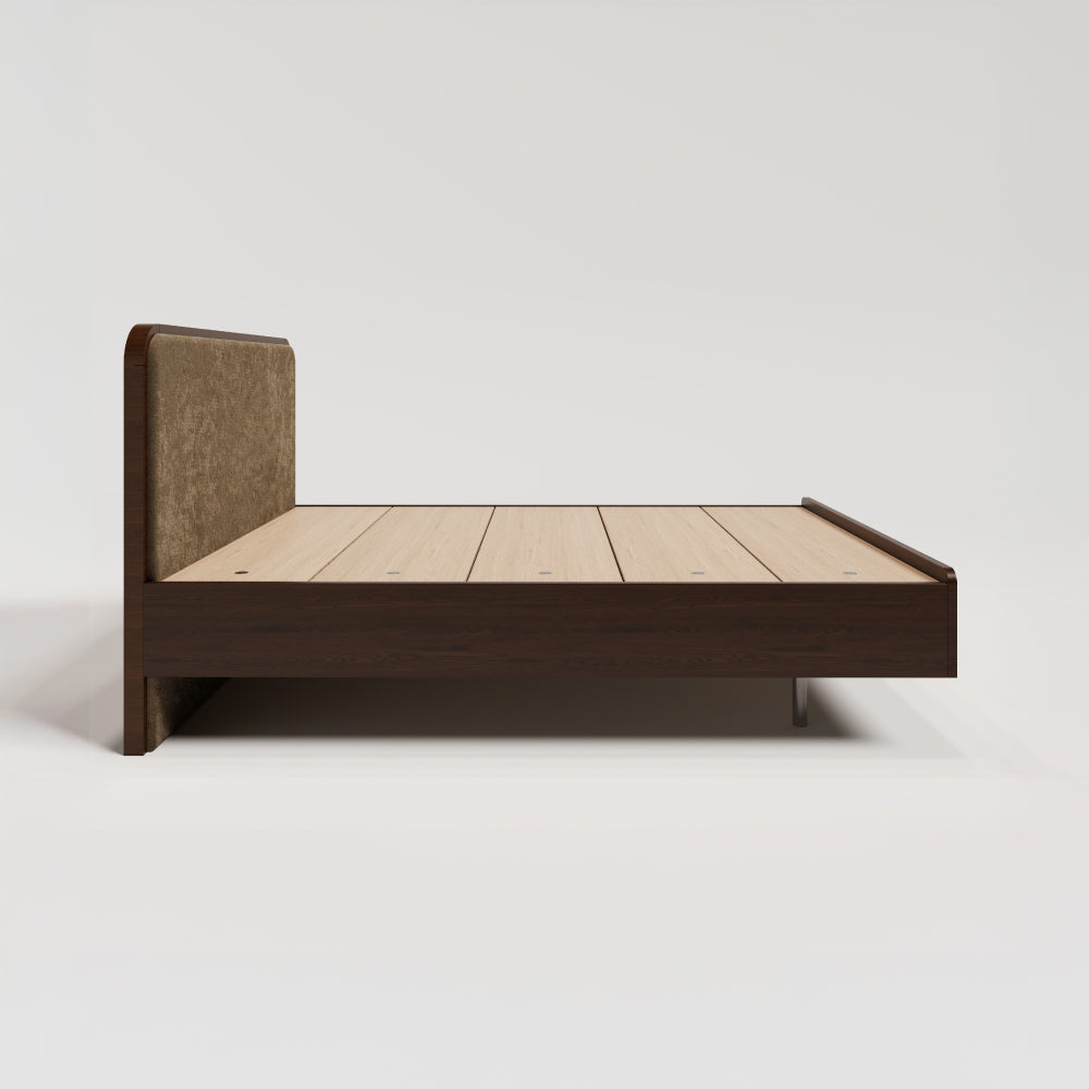 Halo Upholstered Bed - Breen Brown
