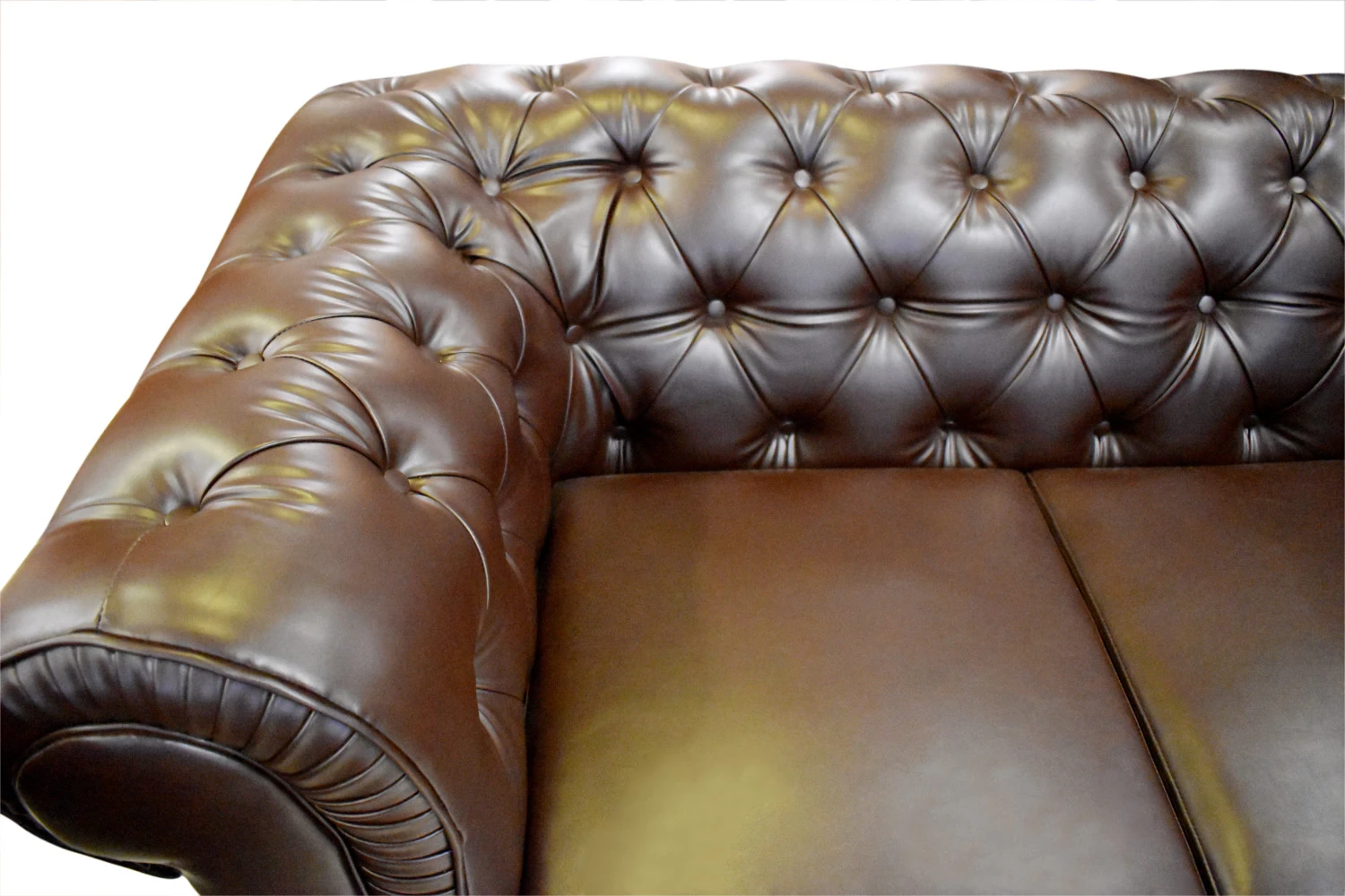 VK Rustic Button Model 3 Seater Sofa
