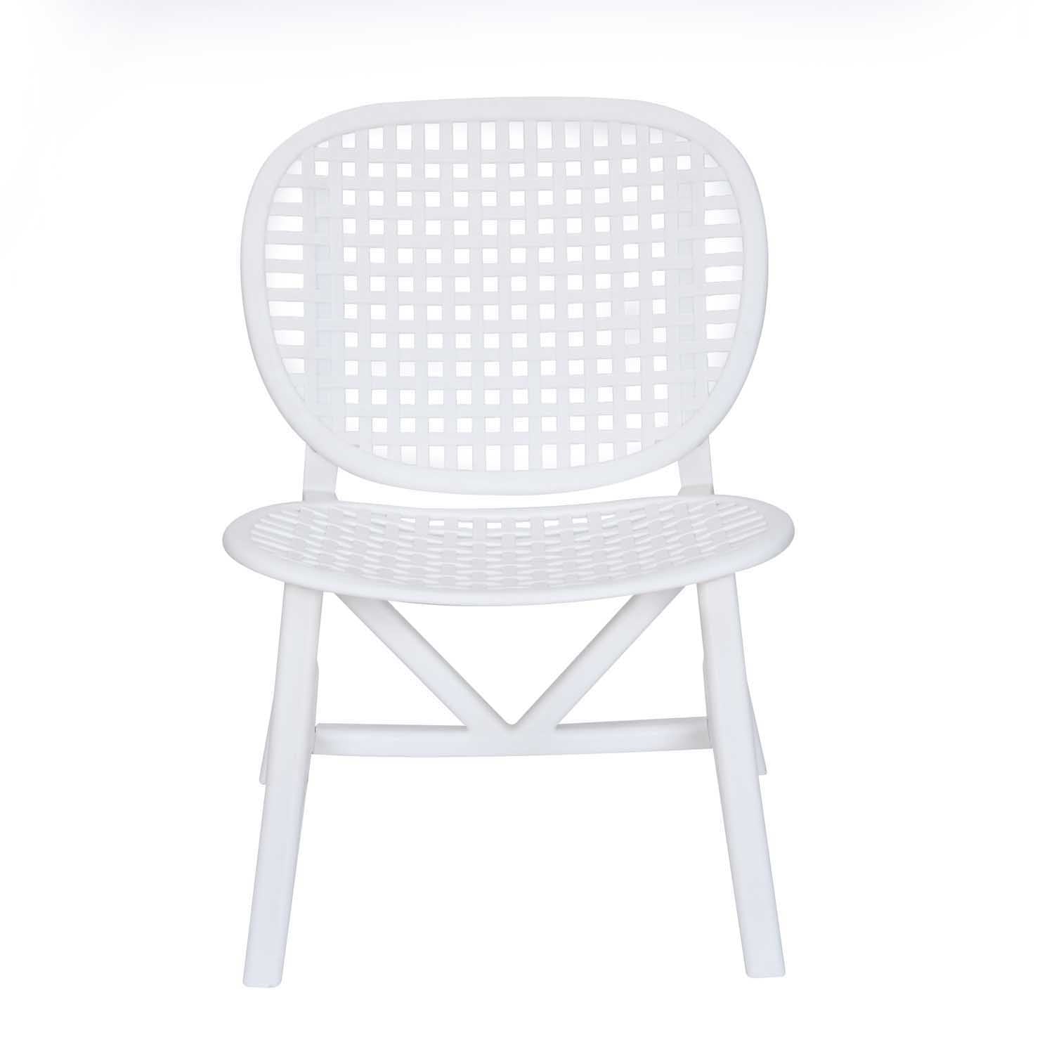 Nilkamal Arena Woven Style Plastic Chair without Cushion