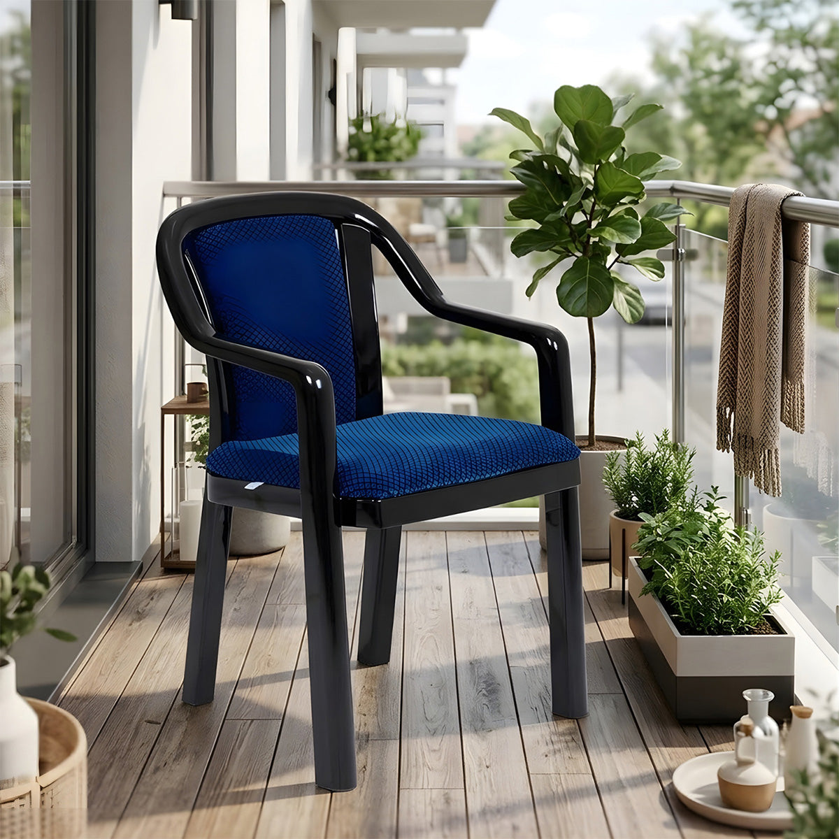 Nilkamal Signature Fabric Arm Chair