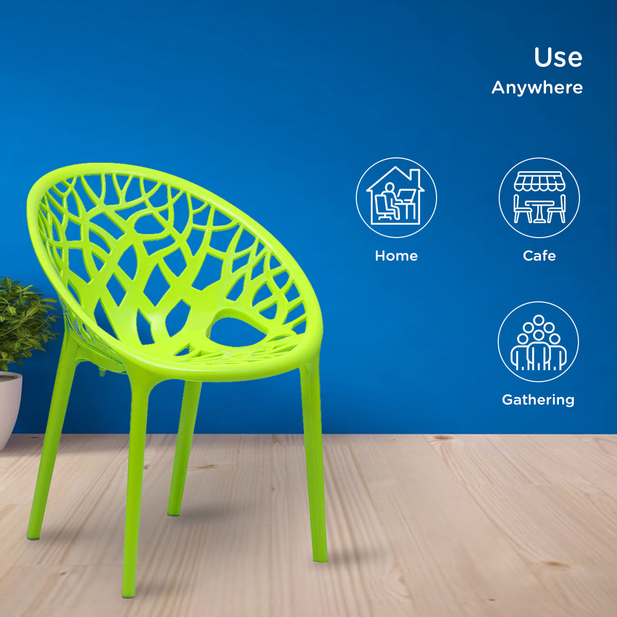 Nilkamal Crystal Polypropylene Premium Chair