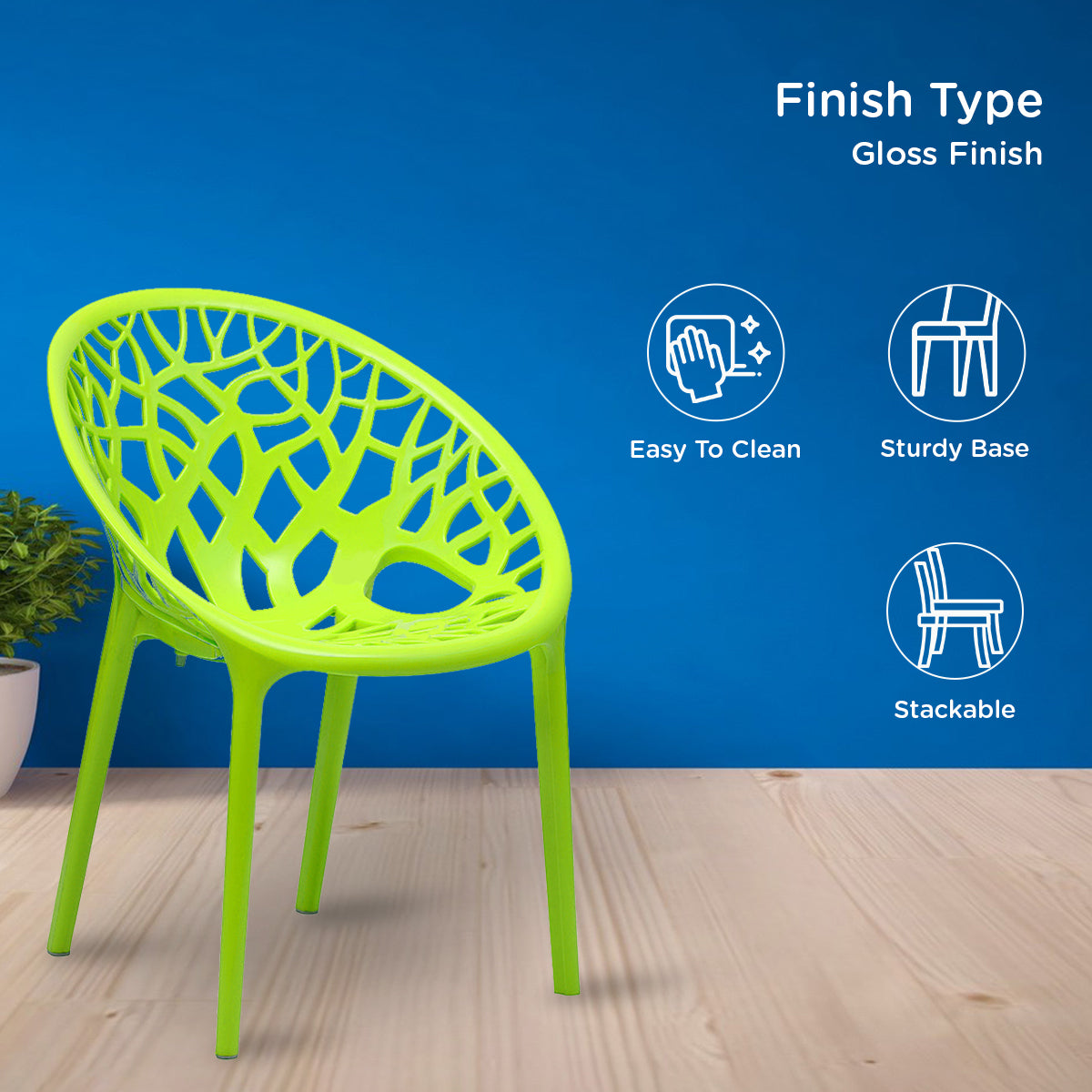 Nilkamal Crystal Polypropylene Premium Chair