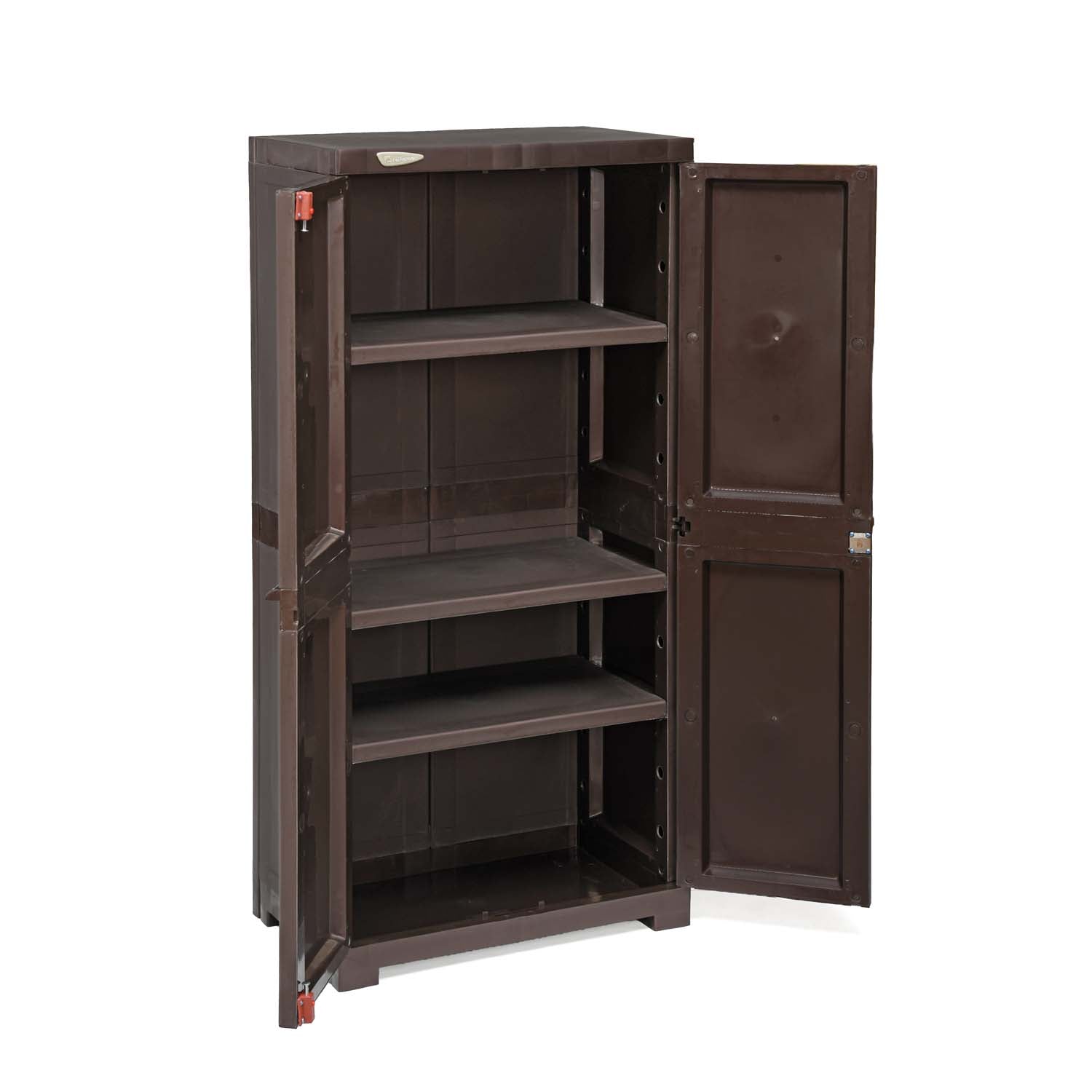 Nilkamal Freedom FMM Plastic Storage Cabinet (Weather Brown)