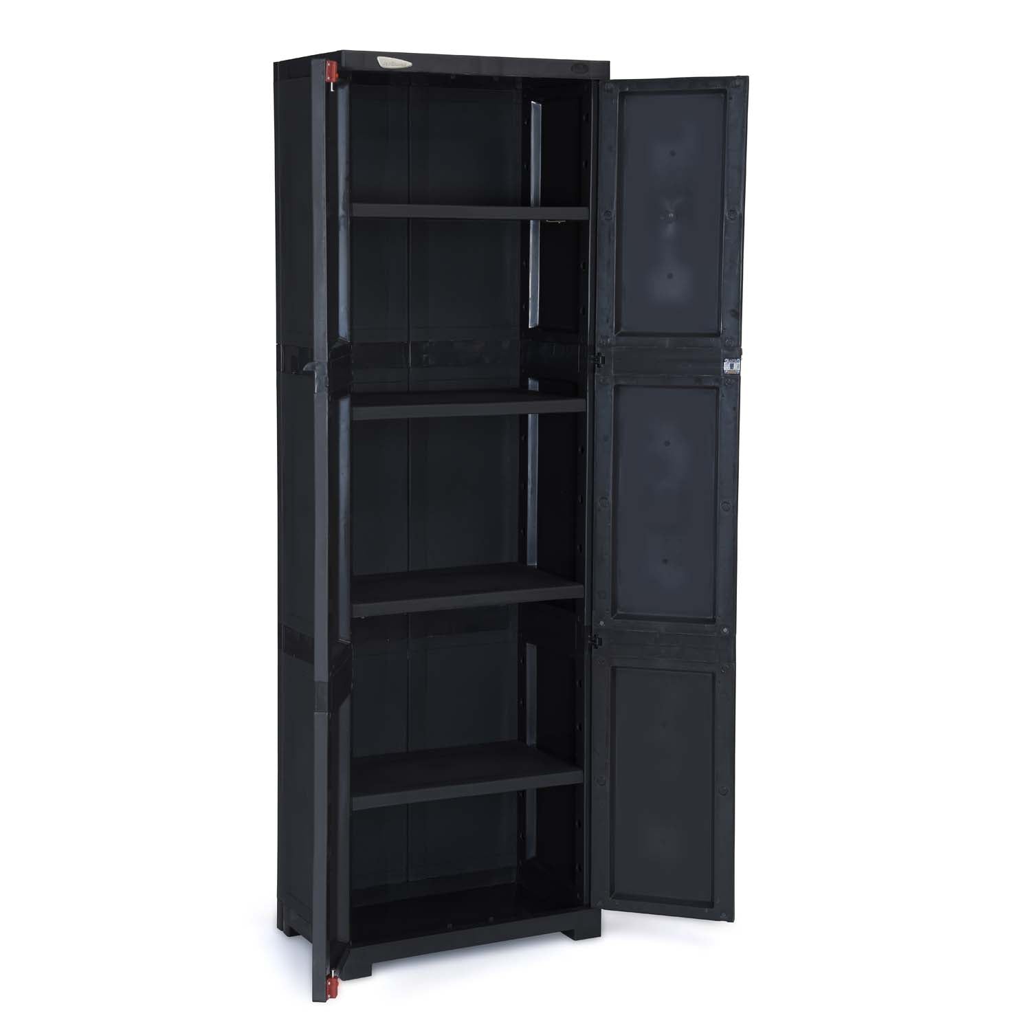 Nilkamal Freedom Large (FML) Plastic Storage Cabinet (Charcoal Grey)