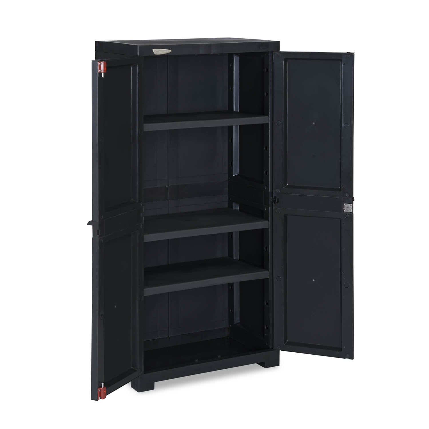 Nilkamal Freedom FMM Plastic Storage Cabinet (Charcoal Grey)