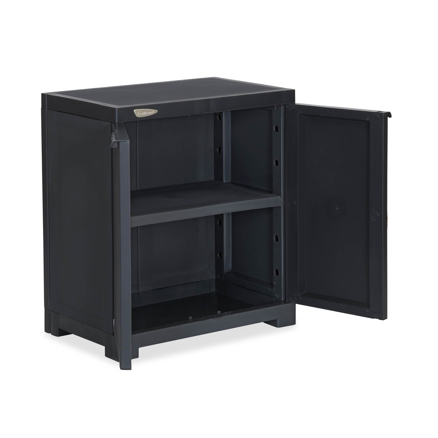 Nilkamal Freedom Small (FMS) Plastic Storage Cabinet (Charcoal Grey)