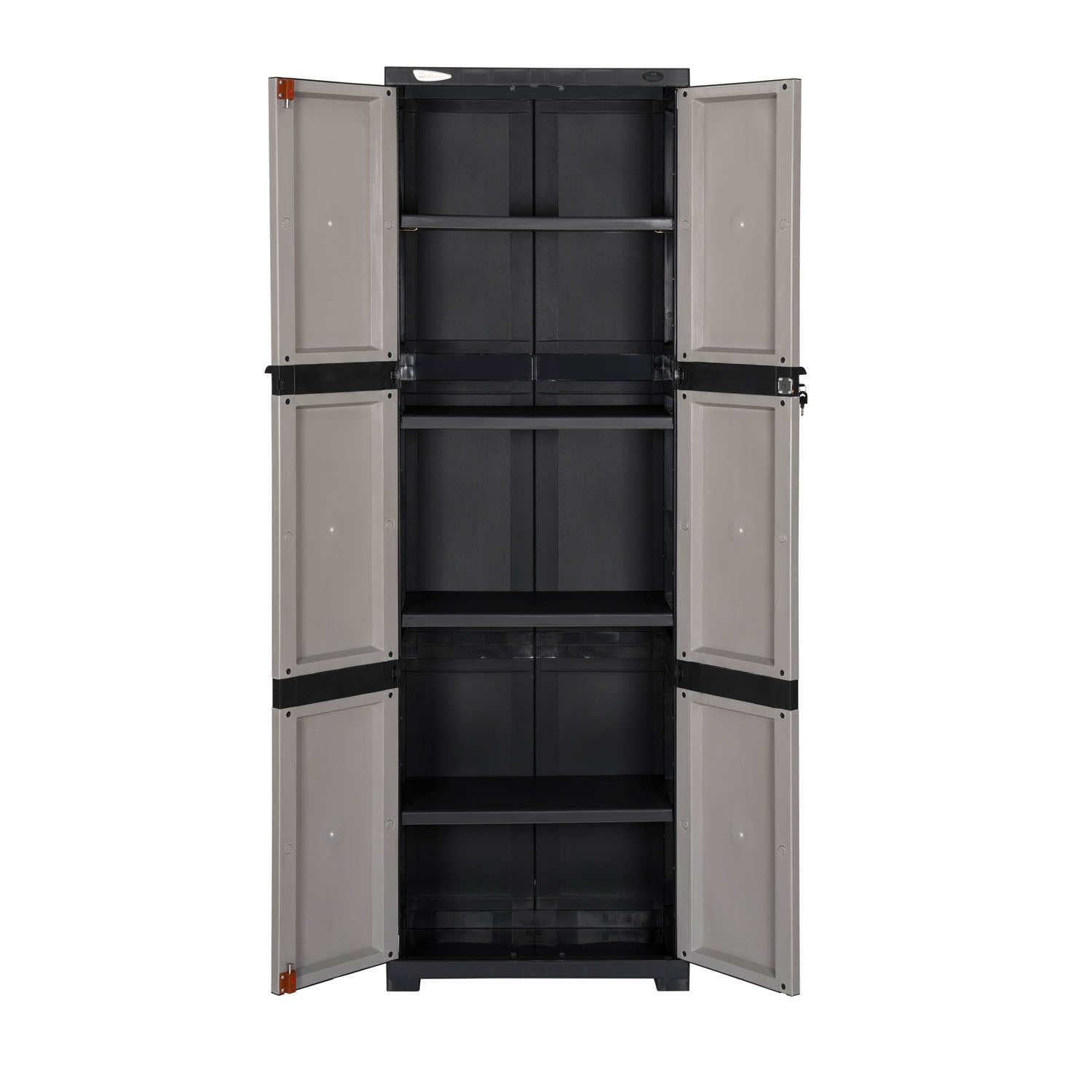 Nilkamal Freedom Mini Large (FML) Plastic Cabinet for Storage(Grey/Charcoal Grey)