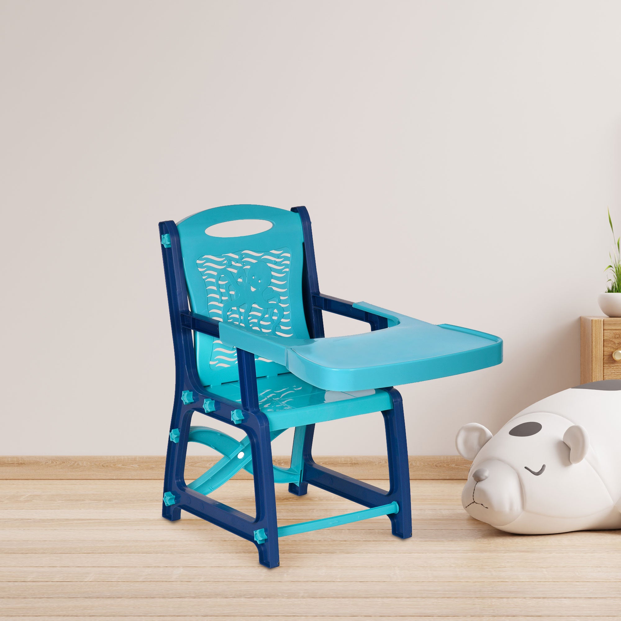 NILKAMAL OCTO JUNIOR PLASTIC KIDS CHAIR WITH TRAY — Nilkamal | VK Furniture Mangalore