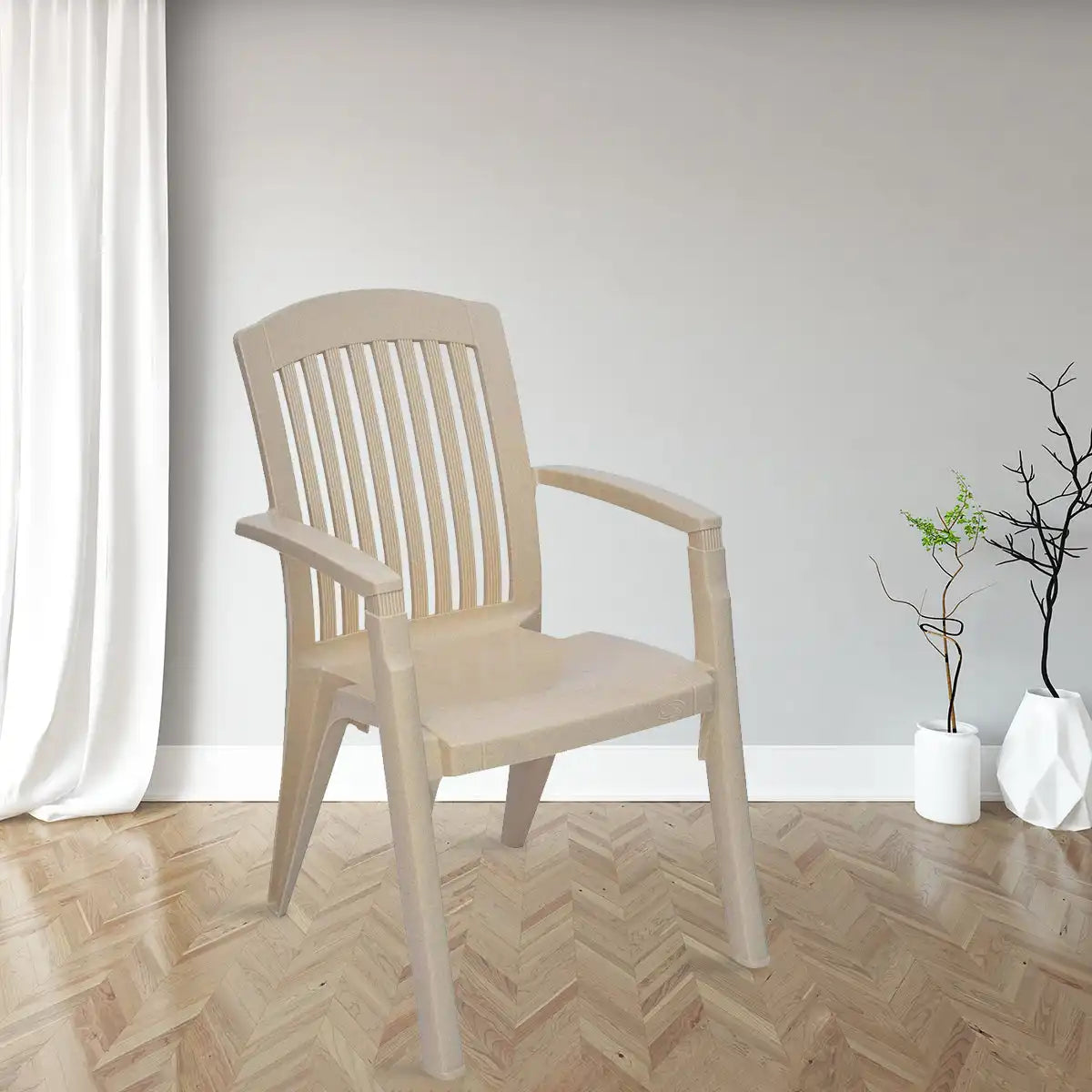 Nilkamal Heritage Plastic Arm Chair — Nilkamal | VK Furniture Mangalore