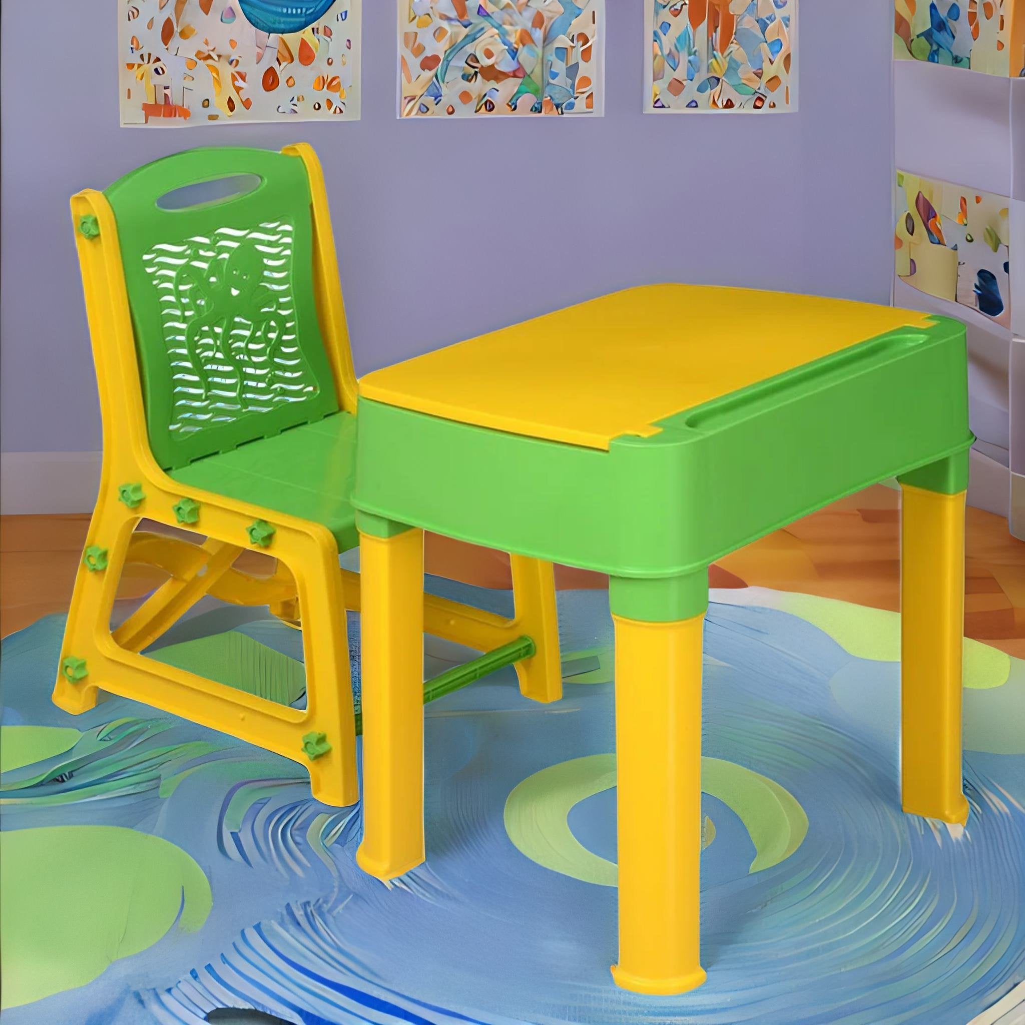 Nilkamal Apple Plastic Junior Study Set — Nilkamal | VK Furniture Mangalore