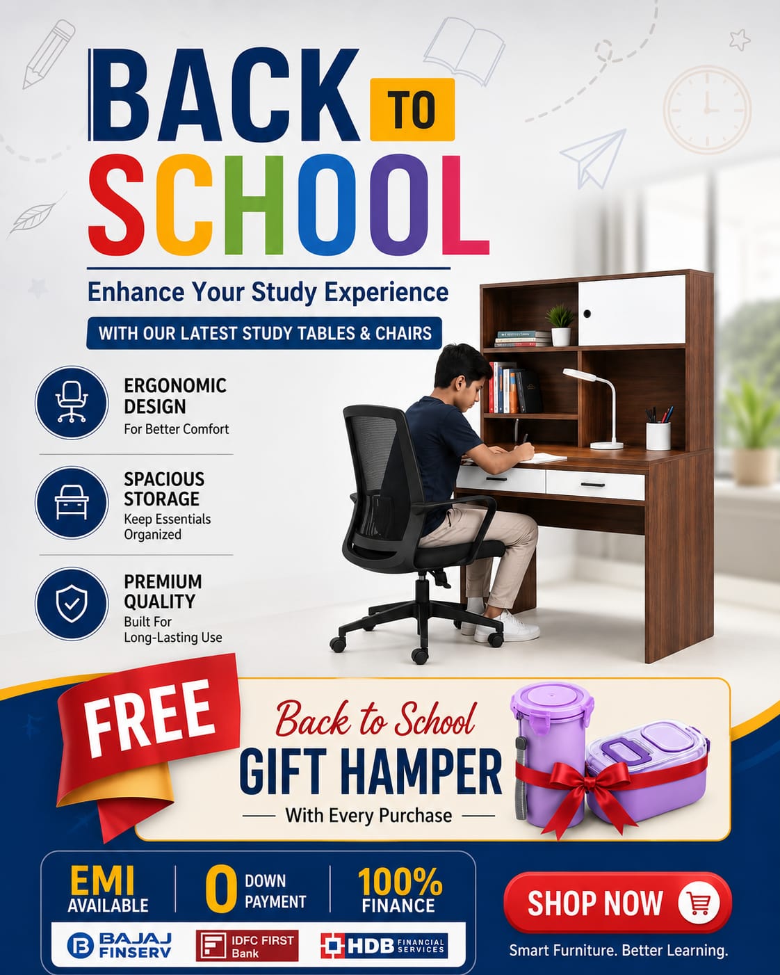 Back to School Study Tables & Chairs Offer - VK Furniture