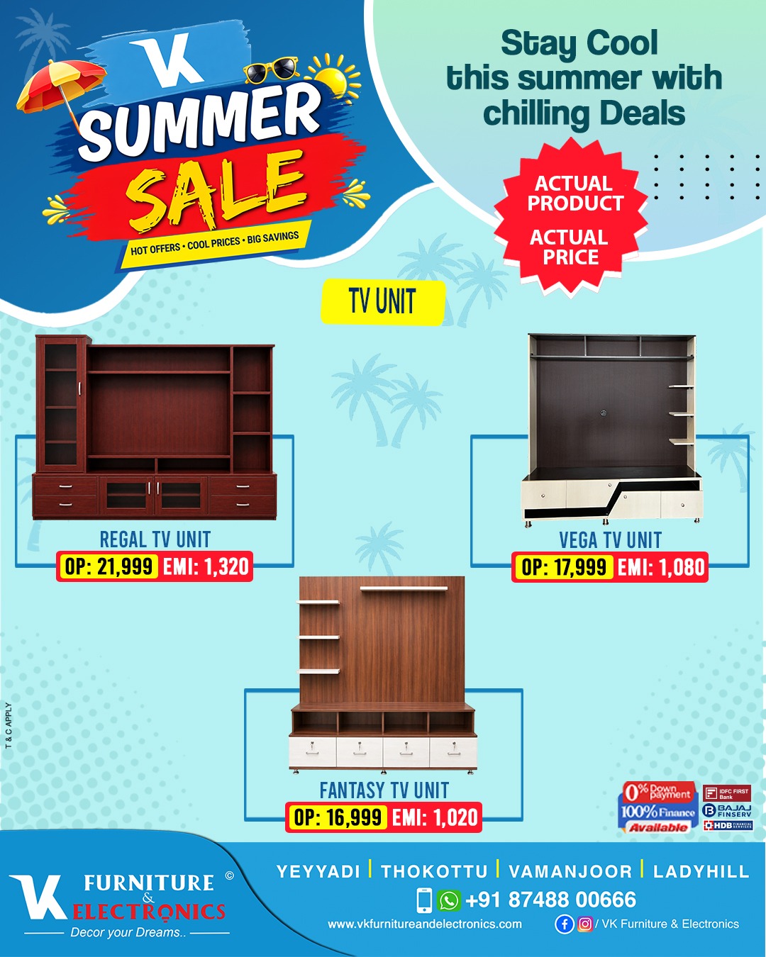 TV UNITS Offer