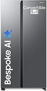 Samsung 653 L 3 Star Frost Free Side By Side AI Enabled Smart Refrigerator