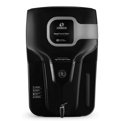 Kinsco Aqua Punch Elite+ 18 L RO + UV + UF + Copper + Minerals Water Purifier (Black)