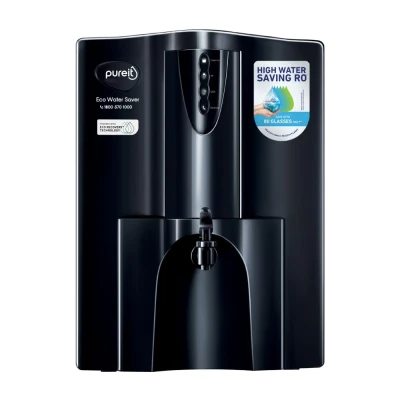 Pureit Eco Water Saver RO Purifier (Black) with RO+UV+MF Filtration | 10 L