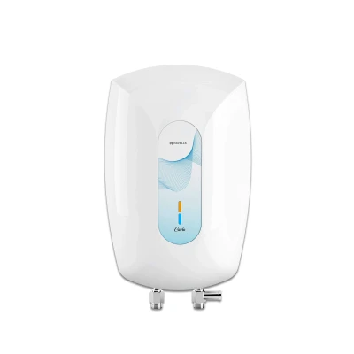 Havells Carlo 3 Litre Instant Water Heater (White Blue), Vertical Mounting — VK Furniture & Electronics | VK Furniture Mangalore