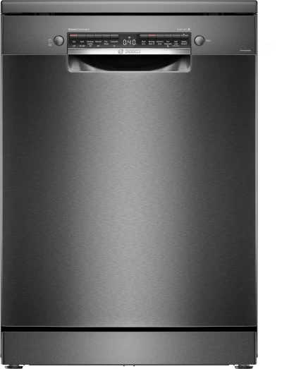 Bosch 15 Place Settings Series-6 free-standing Dishwasher 60 cm Brushed black steel anti-fingerprint with Wi-Fi,Heat exchanger, (SMS6HMC00I, Black Steel) — VK Furniture & Electronics | VK Furniture Mangalore
