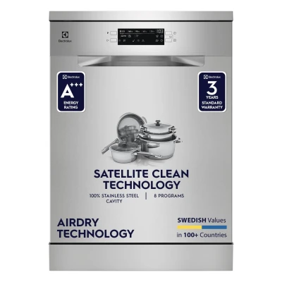 Electrolux 14 Place Settings Dishwasher Machine for Home, Fully Automatic with AirDry, In-Built Heater, Stainless Steel, UltimateCare 700, ESM48310SX — VK Furniture & Electronics | VK Furniture Mangalore