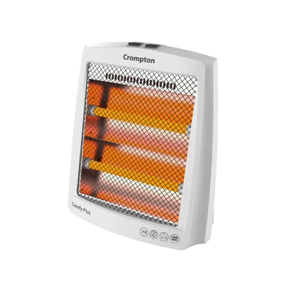 Crompton Comfy Plus 800 Watt Quartz Room Heater with 2 Heat Setting | Handle to carry | Neon Lamp indicator