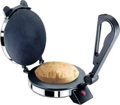 BAJAJ VACCOÂ® Electric Go-Ezzee Chapati/Roti/Khakhra Maker C-02 Wattage 900, Stainless Steel, Black