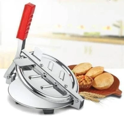 Luxaro Mart Puri Press Maker Stainless Steel Puri Maker Press Machine - Roti Chapati Presser for Home - Papad-khakhra- Puri Maker Press Machine