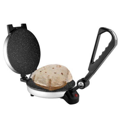 BAJAJ VACCO New Go-Ezzee Chapati/Roti/Khakhra Maker, Mc-02 - Marble (Spatter) Nonstick Coating Wattage 900 Watts, Stainless Steel — VK Furniture & Electronics | VK Furniture Mangalore