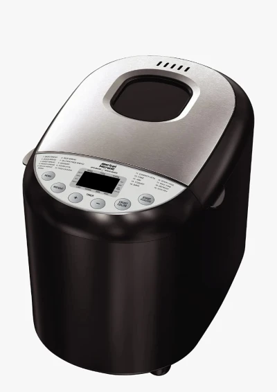 AMERICAN MICRONICÂ® Atta & Bread Maker | 19 Auto Programs | Fully Automatic Dough Kneader & Bread Machine | 3 Crust Settings | Delay Timer | LCD Display | 550W | Black & Steel — VK Furniture & Electronics | VK Furniture Mangalore