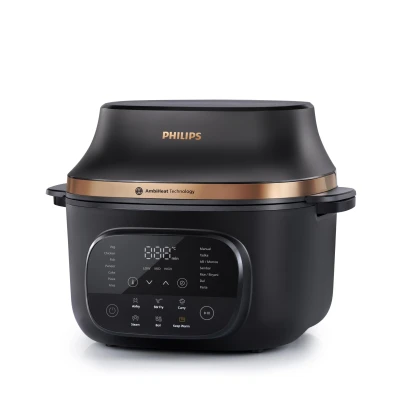 Philips OneChef 6L Smart All in One Cooking Device | 33-in-1 Functions (Air Fryer Oven, Stir Fry, Steam, Boil, Curry, Keep Warm & More) | AmbiHeat Technology Perfect for Indian Recipes & Curries