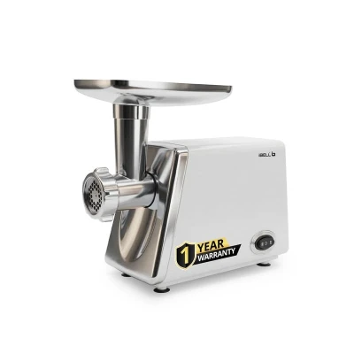 iBELL MINCEPRO750 Stainless Steel Meat Grinder, 800W Powerful Motor, Heavy Duty Mincer Machine for Mincing/Chopping Meat, Keema/Sausage/Kebab Maker