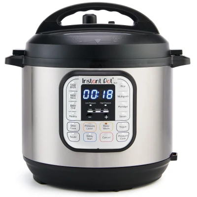 Instant Pot Duo 6QT(5.7L) 7-in-1 Electric Pressure Cooker, Multi Pot, SS304 Stainless Steel Inner Pot, Slow Cook, Rice Cooker, Steamer, SautÃ©, Yogurt Maker & Keep Warm, 13 customizable programs, 230V