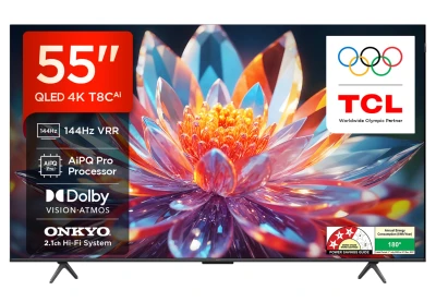 TCL 139 cm (55 inches) 4K Ultra HD Smart QLED Google TV 55T8C — VK Furniture & Electronics | VK Furniture Mangalore
