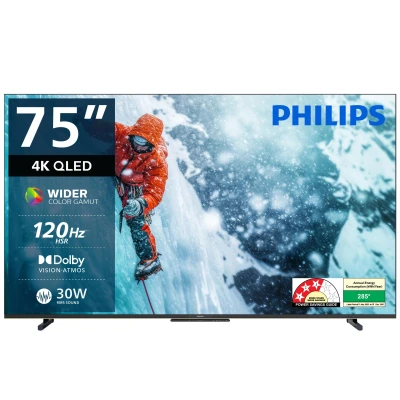 Philips 190 cm (75 inch) 8100 Series 4K Ultra HD Smart QLED Google TV 75PQT8100/94 — VK Furniture & Electronics | VK Furniture Mangalore