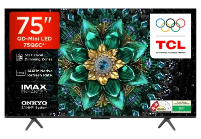 TCL 189 cm (75 inches) 4K UHD Smart QD-Mini LED Google TV 75Q6C — VK Furniture & Electronics | VK Furniture Mangalore
