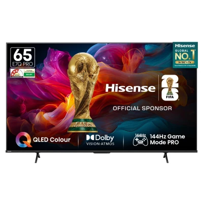 Hisense 164 cm (65 Inches) 4K Ultra HD Smart QLED TV | Dolby Vision Atmos, HDR10+ Adaptive | 144 Hz Game Mo... — VK Furniture & Electronics | VK Furniture Mangalore