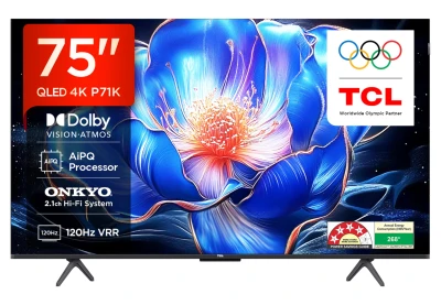 TCL 189 cm (75 inches) 4K Ultra HD Smart QLED Google TV 75P71K — VK Furniture & Electronics | VK Furniture Mangalore